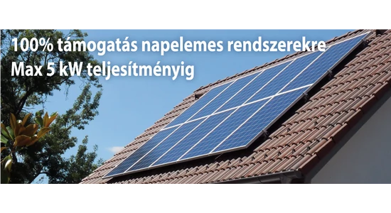 Napelemes pályázat 100%-os támogatással